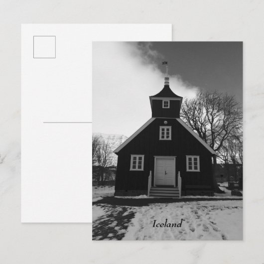 IJslands briefkaart (Voorkant / Achterkant)