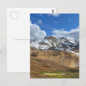 IJslands briefkaart (Voorkant / Achterkant)