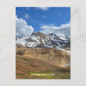 IJslands briefkaart (Voorkant)