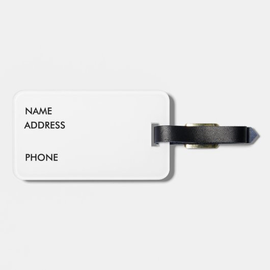 IJslands diplomat look Bagagelabel (Achterkant horizontaal)