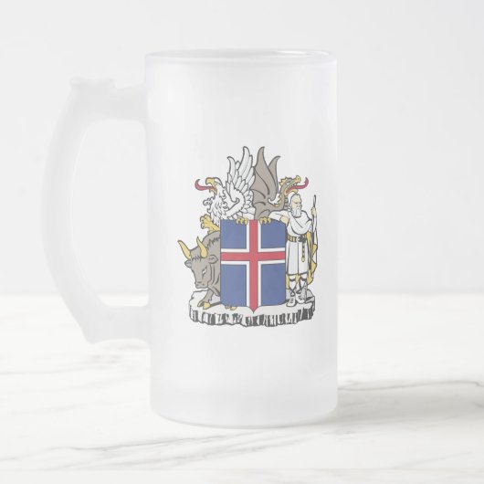 ijslands embleem matglas bierpul (Links)