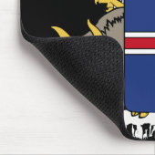 ijslands embleem muismat (Hoek)