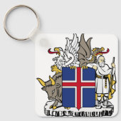 ijslands embleem sleutelhanger (Voorkant)