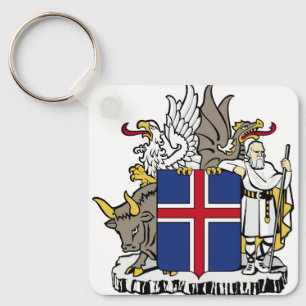 ijslands embleem sleutelhanger