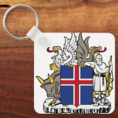 ijslands embleem sleutelhanger (Voorkant)