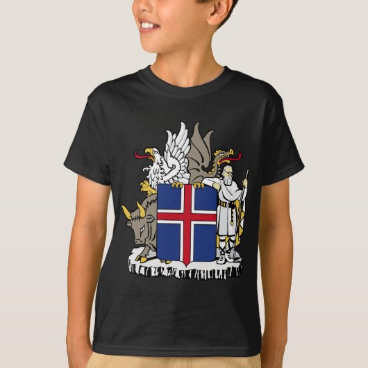 ijslands embleem t-shirt (Voorkant)