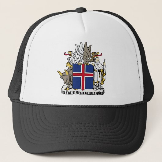ijslands embleem trucker pet (Voorkant)