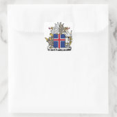 ijslands embleem vierkante sticker (Tas)