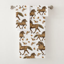 IJslands en bloemen in de jaren dertig Bad Handdoek