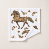 IJslands en bloemen in de jaren dertig Bad Handdoek (Wasdoekje)