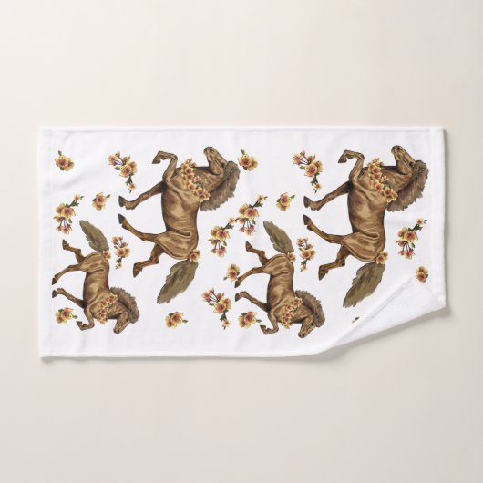 IJslands en bloemen in de jaren dertig Bad Handdoek (Handdoek)