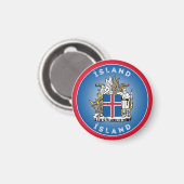 IJslands Erfgoedembleem Magneet (Voorkant / Achterkant)