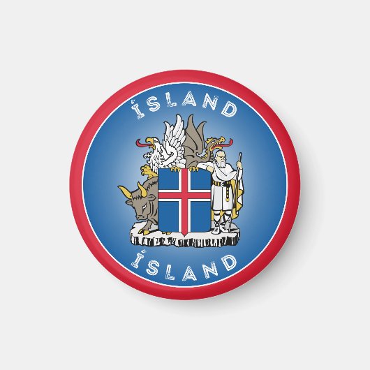 IJslands Erfgoedembleem Magneet (Voorkant)