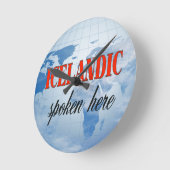 IJslands gesproken hier troebele aarde Ronde Klok (Hoek)