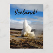 IJslands Geyser Briefkaart (Voorkant)