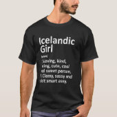 IJslands Girl IJsland Funny Country Home Roots D T-shirt (Voorkant)