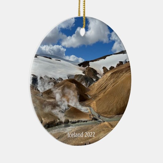 IJslands hooglandsieraad Keramisch Ornament (Rechts)