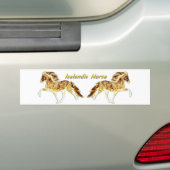 IJslands in brand Bumpersticker (Op auto)