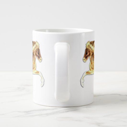 IJslands in brand Grote Koffiekop (Achterkant)