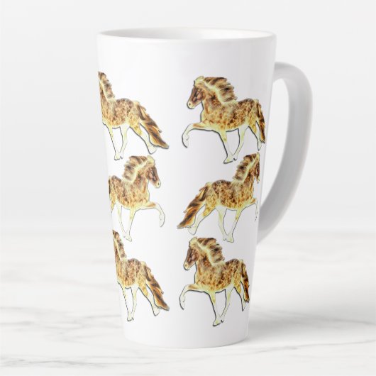 IJslands in brand Latte Mok (Rechterhoek)