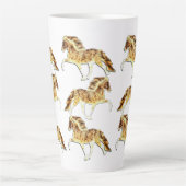 IJslands in brand Latte Mok (Voorkant)