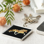 IJslands in brand Sleutelhanger (Zijkant)