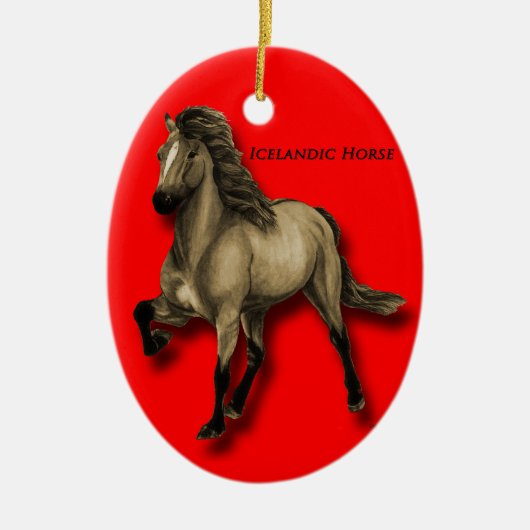 IJslands Keramisch Ornament (Voorkant)