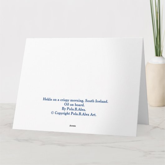 IJslands kerstlandschap door Pola.B.Alex-Kaart Kaart (Achterkant)