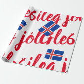 IJslands kerstpapier Cadeaupapier (Uitgerold)