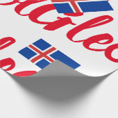 IJslands kerstpapier Cadeaupapier (Hoek)