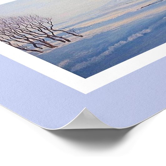 IJslands landschap door Pola.B.Alex fijne kunst Poster (Hoek)