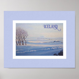 IJslands landschap door Pola.B.Alex fijne kunst Poster
