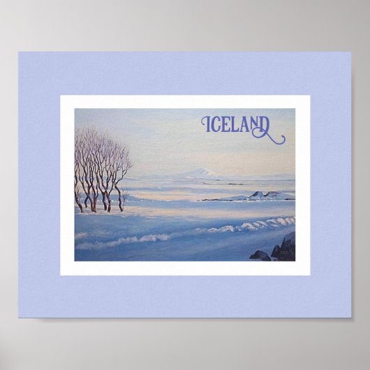 IJslands landschap door Pola.B.Alex fijne kunst Poster (Voorkant)