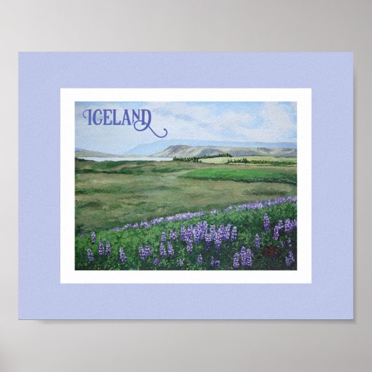 IJslands landschap door Pola.B.Alex fijne kunst Poster (Voorkant)