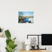 IJslands landschap door Pola.B.Alex Poster (Thuiskantoor)