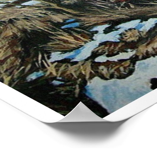 IJslands landschap door Pola.B.Alex Poster (Hoek)