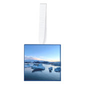 IJslands landschap - Fotokubus ornament (Voorkant)