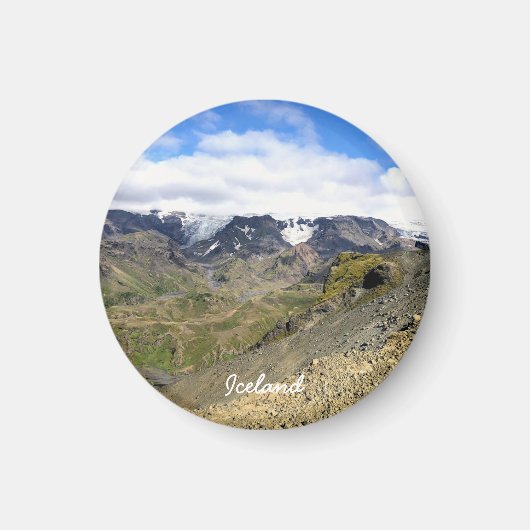 IJslands landschap Magneet (Voorkant)