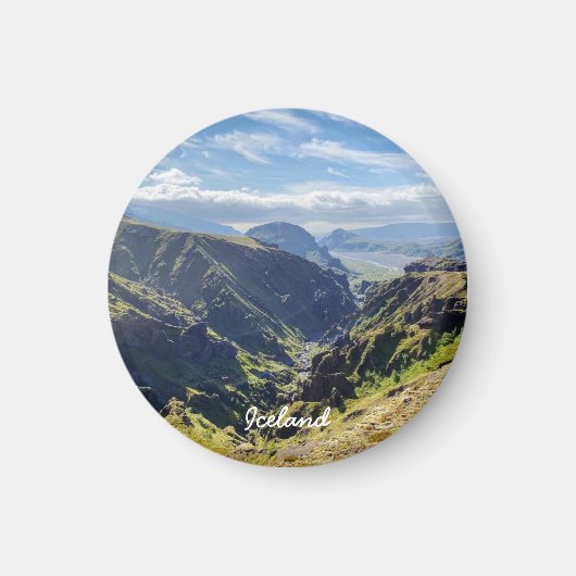 IJslands landschap Magneet (Voorkant)