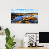 IJslands landschap Poster (Thuiskantoor)