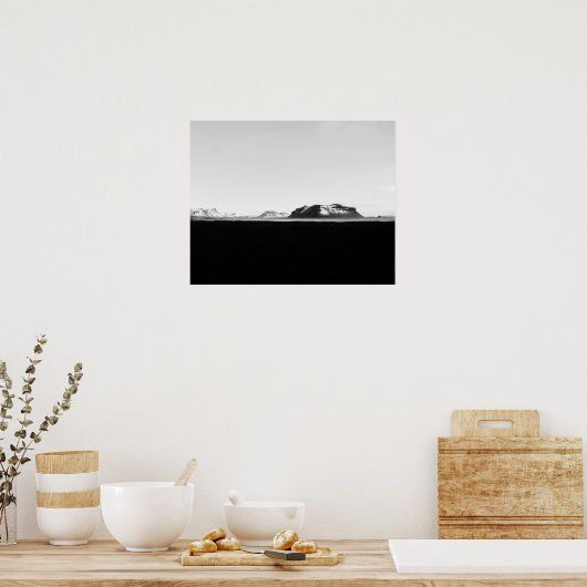 IJslands landschap Poster (Keuken)