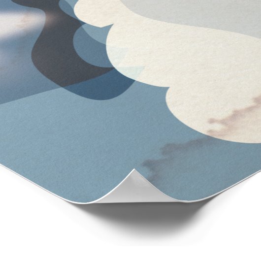 IJslands landschapsreisposter Poster (Hoek)