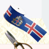 IJslands lint, embleem, patriottische, IJslandse v Satijnen Lint