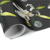 IJslands ontwerp - Collectie met messing en blauw Cadeaupapier (Rol Hoek)