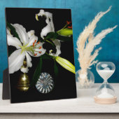 IJslands ontwerp - Collectie met messing en blauw Fotoplaat (Zijkant)