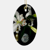 IJslands ontwerp - Collectie met messing en blauw Keramisch Ornament (Rechts)