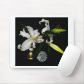 IJslands ontwerp - Collectie met messing en blauw Muismat (Met muis)