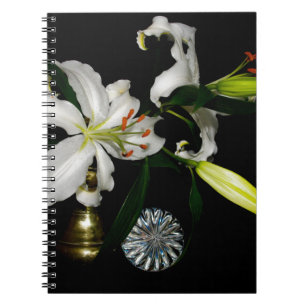 IJslands ontwerp - Collectie met messing en blauw Notitieboek