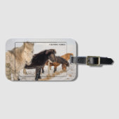 IJslands paard Bagagelabel (Voorkant (horizontaal))