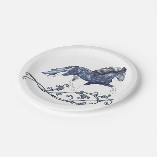 IJslands paard Blámóða Papieren Bordje (Gekanteld)